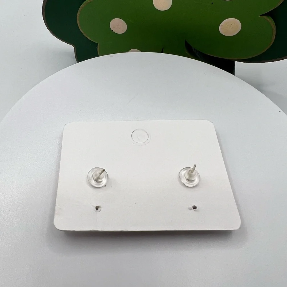 Zhi Ling Shamrock Earrings with S925 Post Backs NEW‎